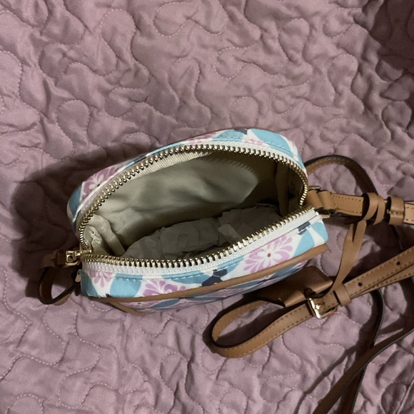 RADLEY LONDON Willow Walk Pink & Blue Crossbody With Leather Trim. - Picture 6 of 12